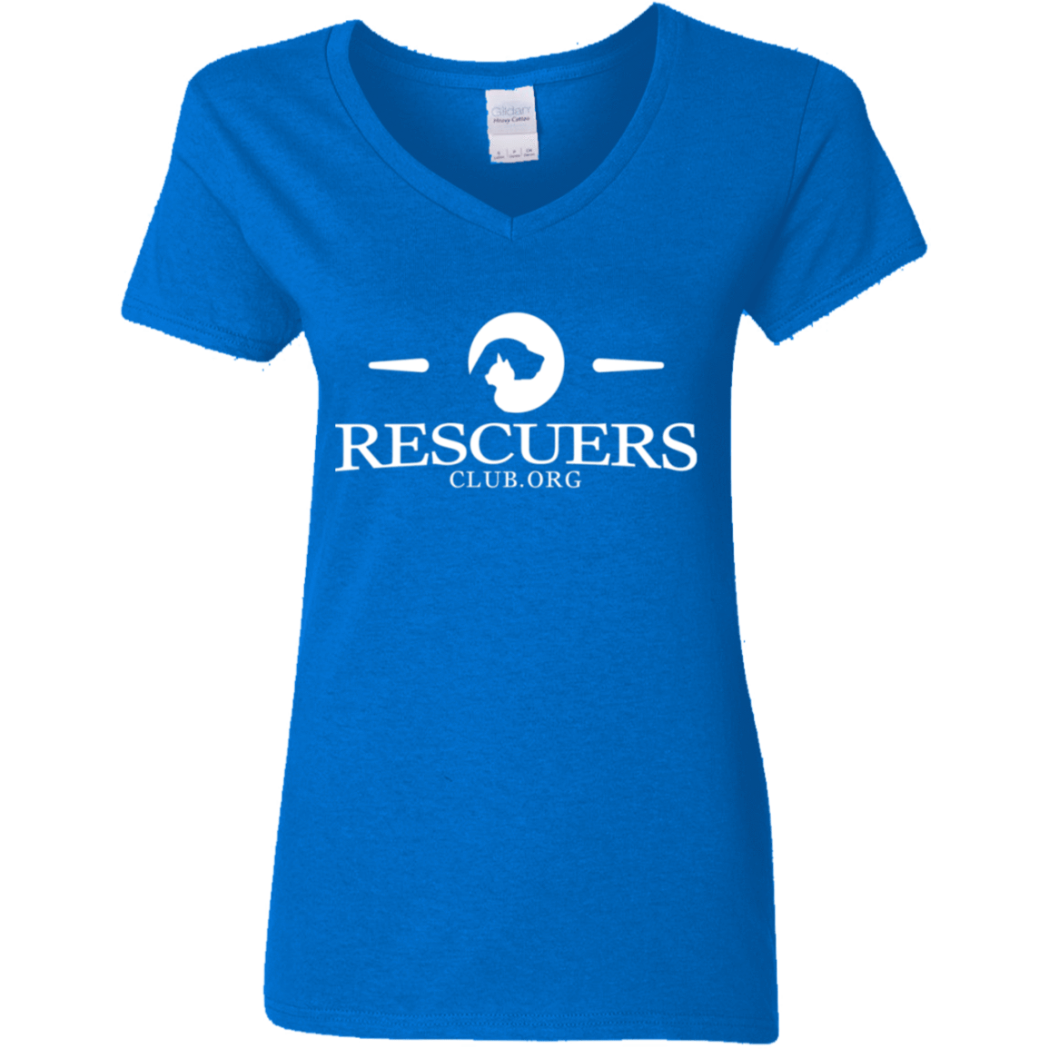 Rescuers Club Logo - Ladies V Neck.