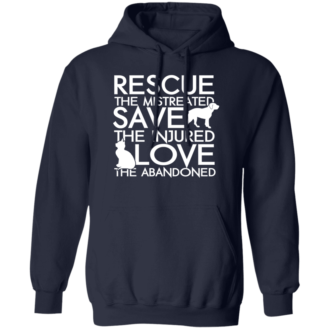 Rescue Save Love -  Hoodie.