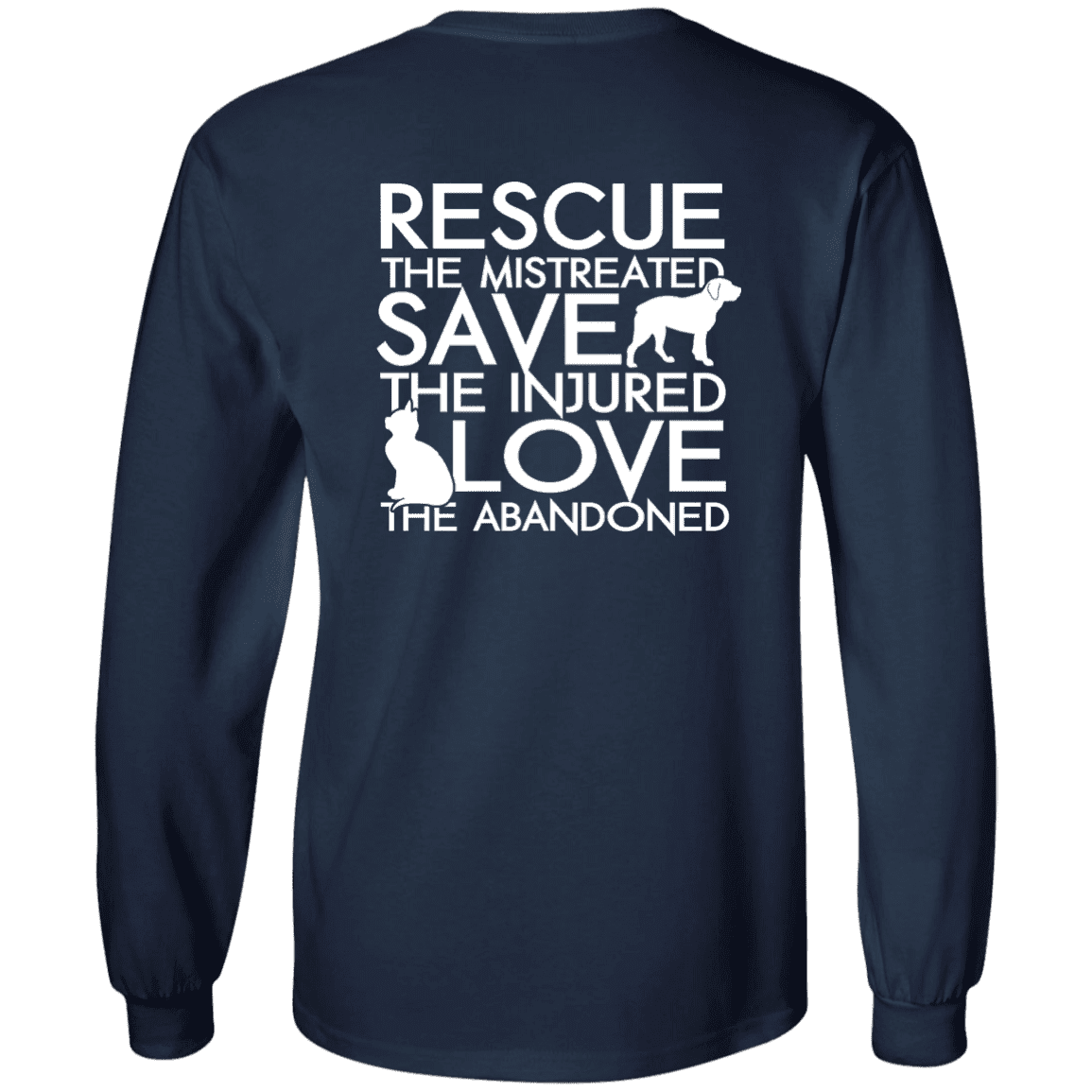 Rescue Save Love - Long Sleeve T Shirt.