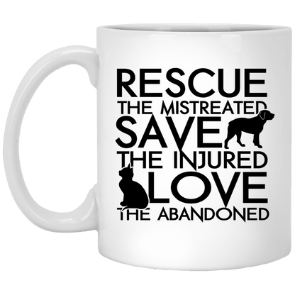 Rescue Save Love - Mugs.