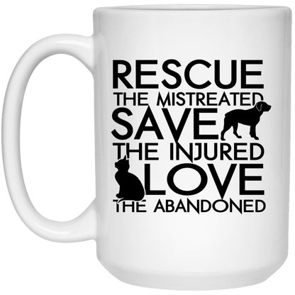 Rescue Save Love - Mugs.
