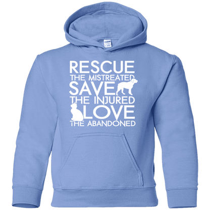 Rescue Save Love - Youth Hoodie.