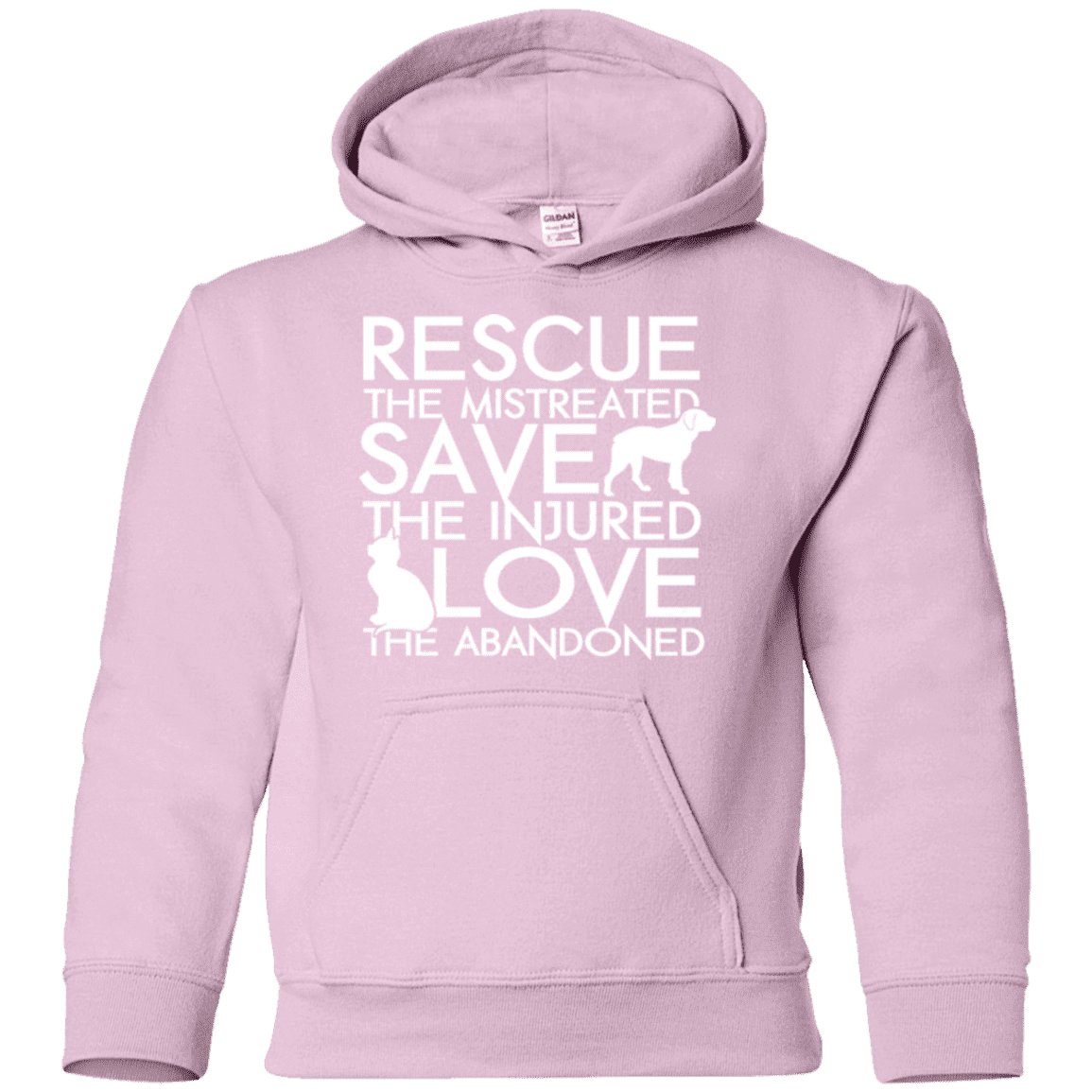 Rescue Save Love - Youth Hoodie.