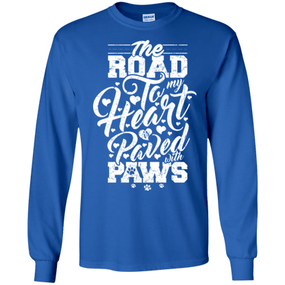Road To My Heart Paved With Paws - Long Sleeve T Shirt.