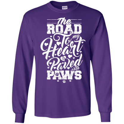 Road To My Heart Paved With Paws - Long Sleeve T Shirt.