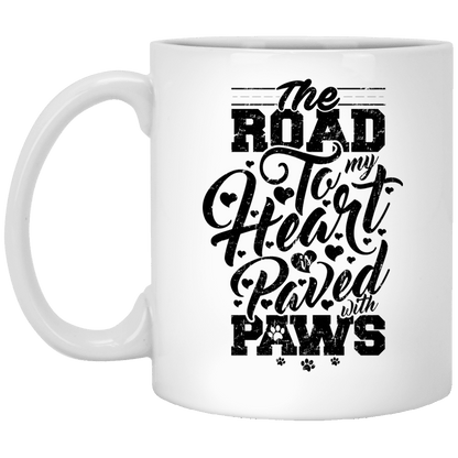 Road To My Heart Paved With Paws - Mugs.