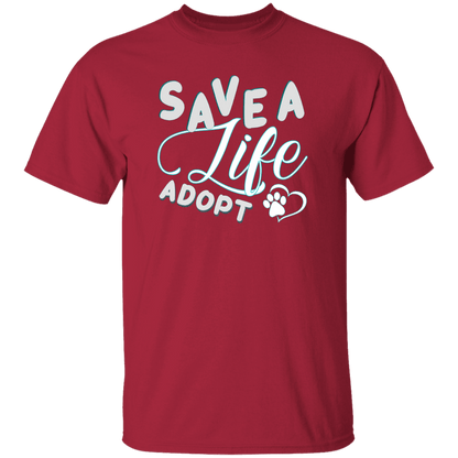 Save A Life Adopt - T Shirt.