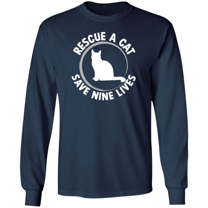 Save Nine Lives - Long Sleeve T Shirt.