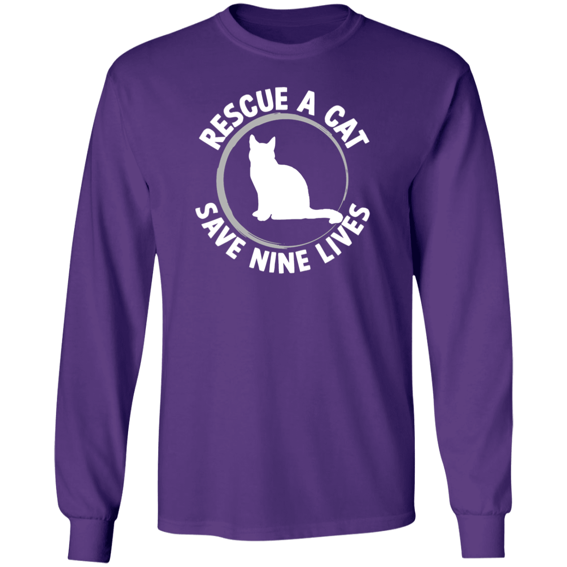 Save Nine Lives - Long Sleeve T Shirt.