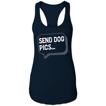Send Dog Pics - Ladies Racer Back Tank.