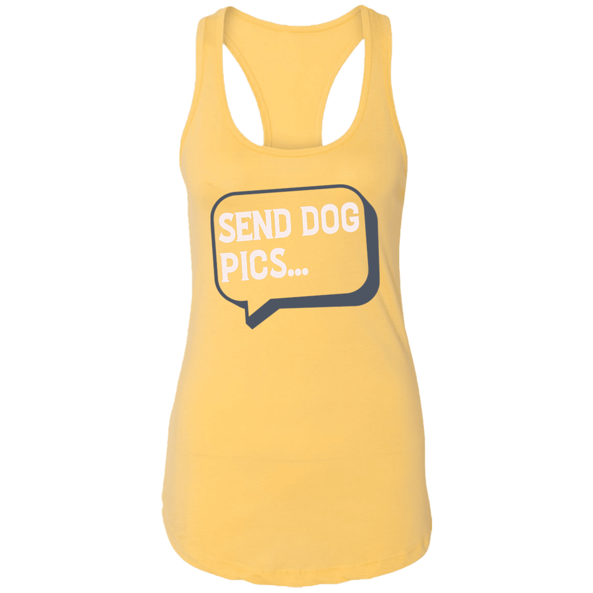 Send Dog Pics - Ladies Racer Back Tank.