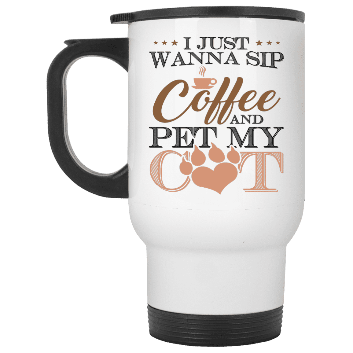 Sip Coffee Pet Cat - Mugs.