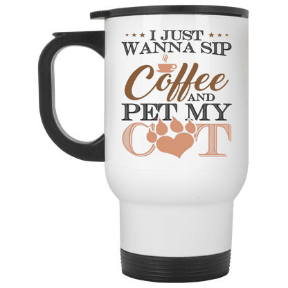 Sip Coffee Pet Cat - Mugs.