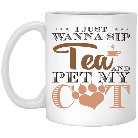 Sip Tea Pet Cat - Mugs.