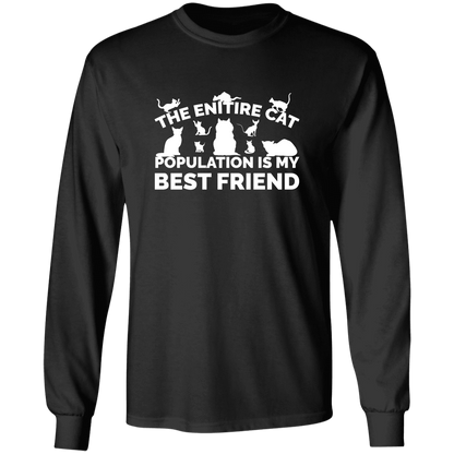 The Entire Cat Population - Long Sleeve T Shirt.