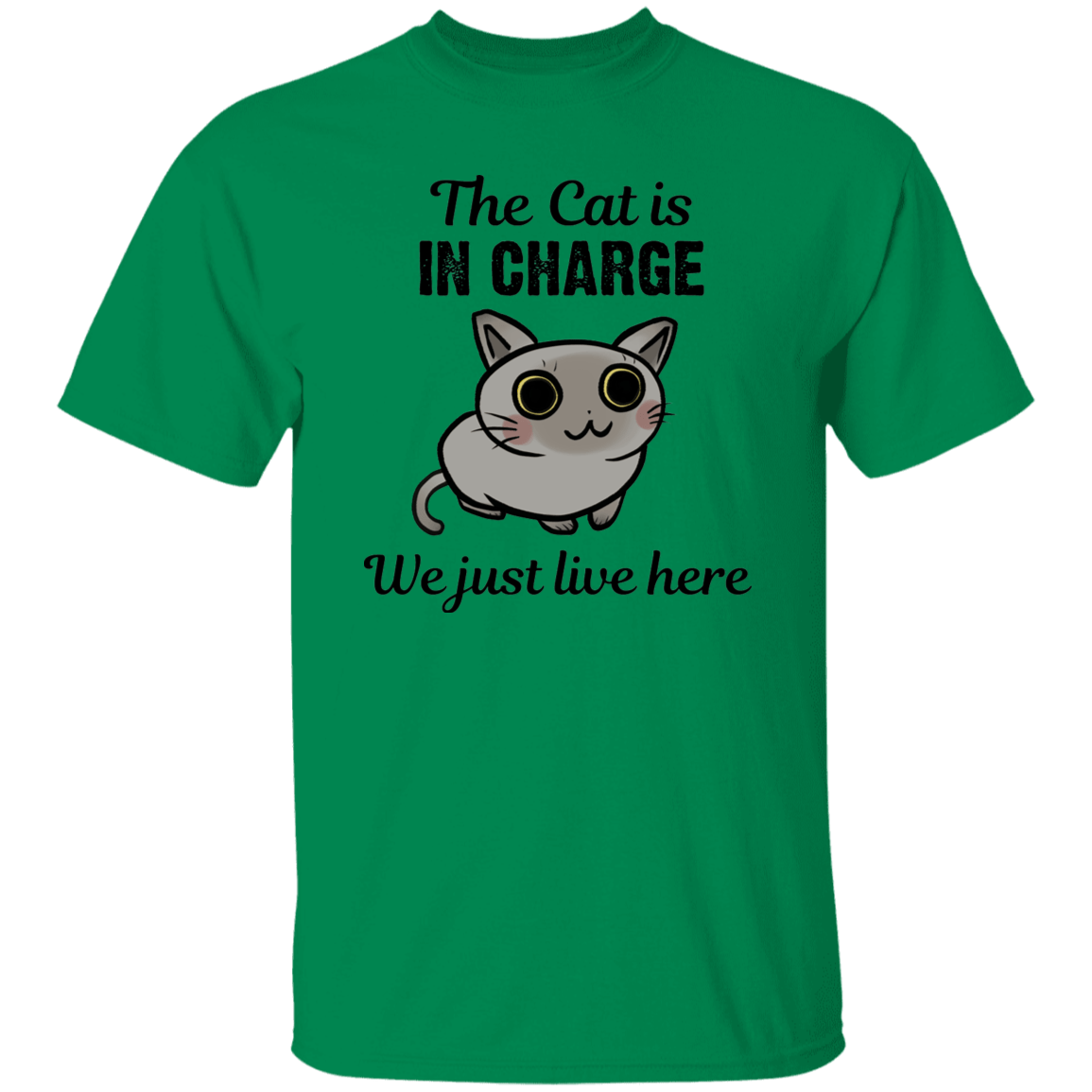 The Cat is in Charge - T-Shirt.