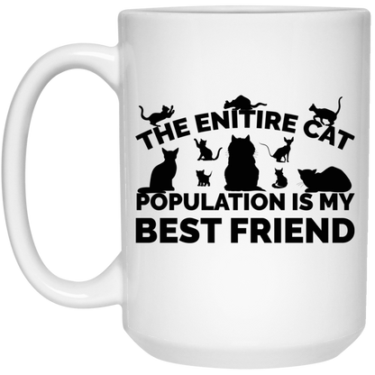 The Entire Cat Population - Mugs.