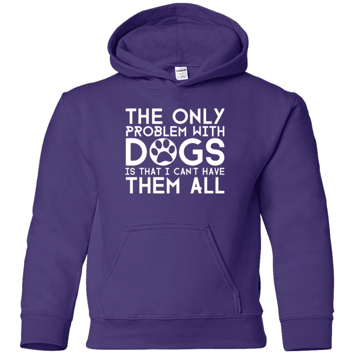 The Only Problem With Dogs - Youth Hoodie.