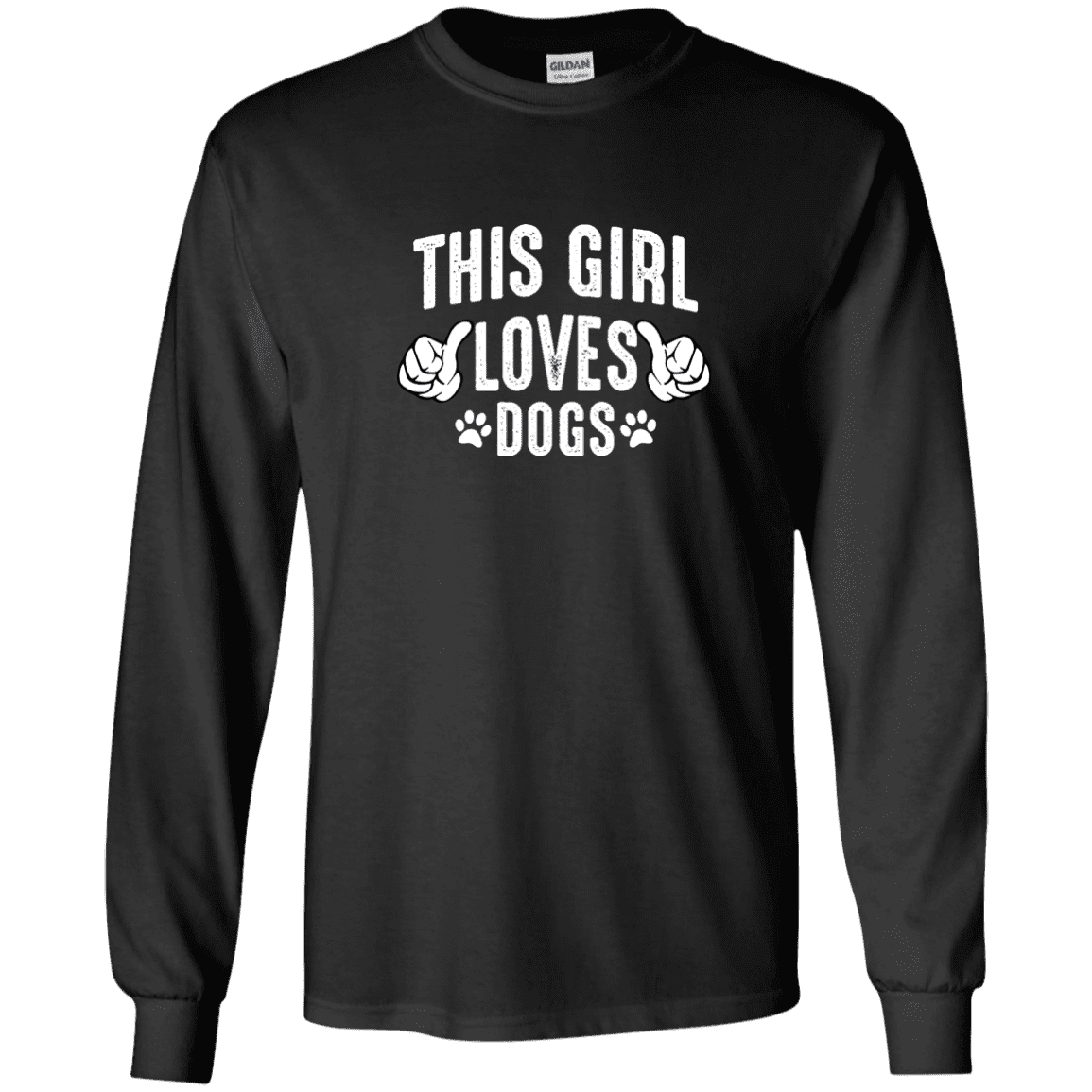 This Girl Loves Dogs - Long Sleeve T Shirt.