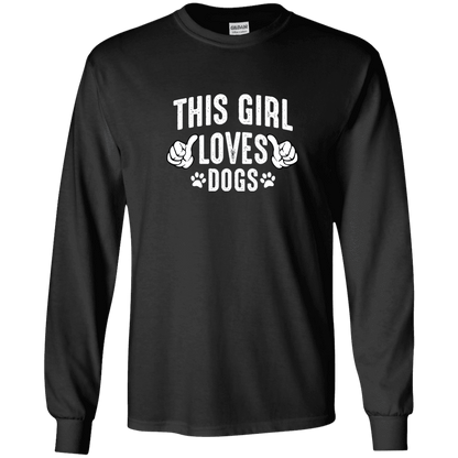 This Girl Loves Dogs - Long Sleeve T Shirt.