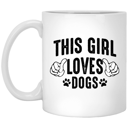 This Girl Loves Dogs - Mugs.