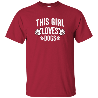 This Girl Loves Dogs - T Shirt.