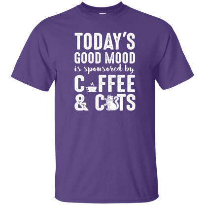 Today's Good Mood Coffee & Cats - T Shirt.