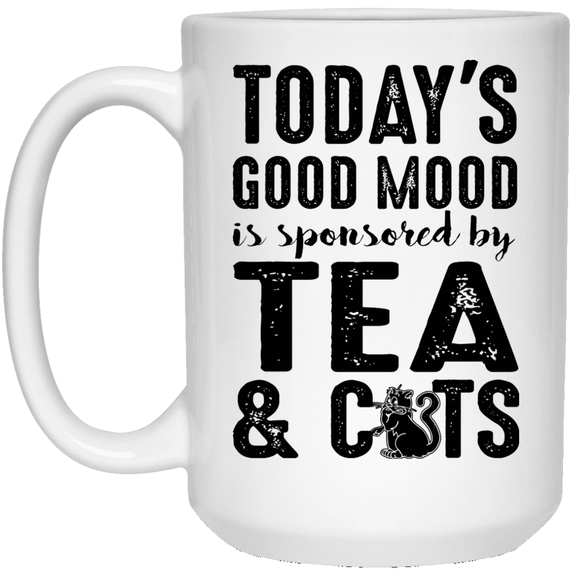 Today's Good Mood Tea & Cats - Mugs.