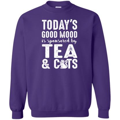 Today's Good Mood Tea & Cats - Sweatshirt.