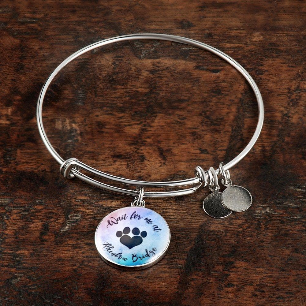 Wait For Me At Rainbow Bridge Bangle