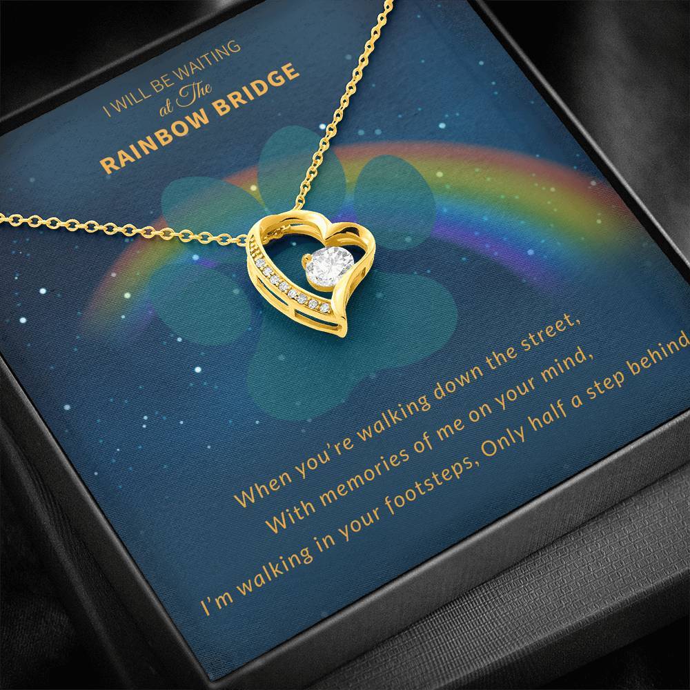 Walking In Your Footsteps -  Forever Love Necklace.