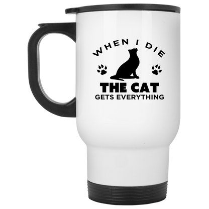 When I Die The Cat Gets Everything - Mugs.