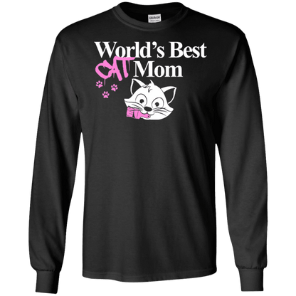 World's Best Cat Mom - Long Sleeve T Shirt.