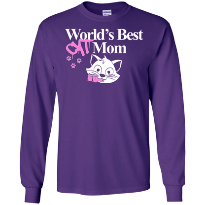 World's Best Cat Mom - Long Sleeve T Shirt.