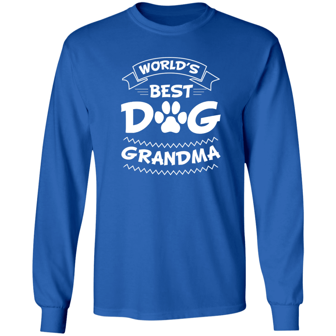 World's Best Dog Grandma - Long Sleeve T Shirt.