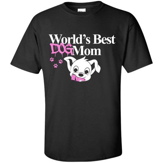 Worlds Best Dog Mom - T Shirt.