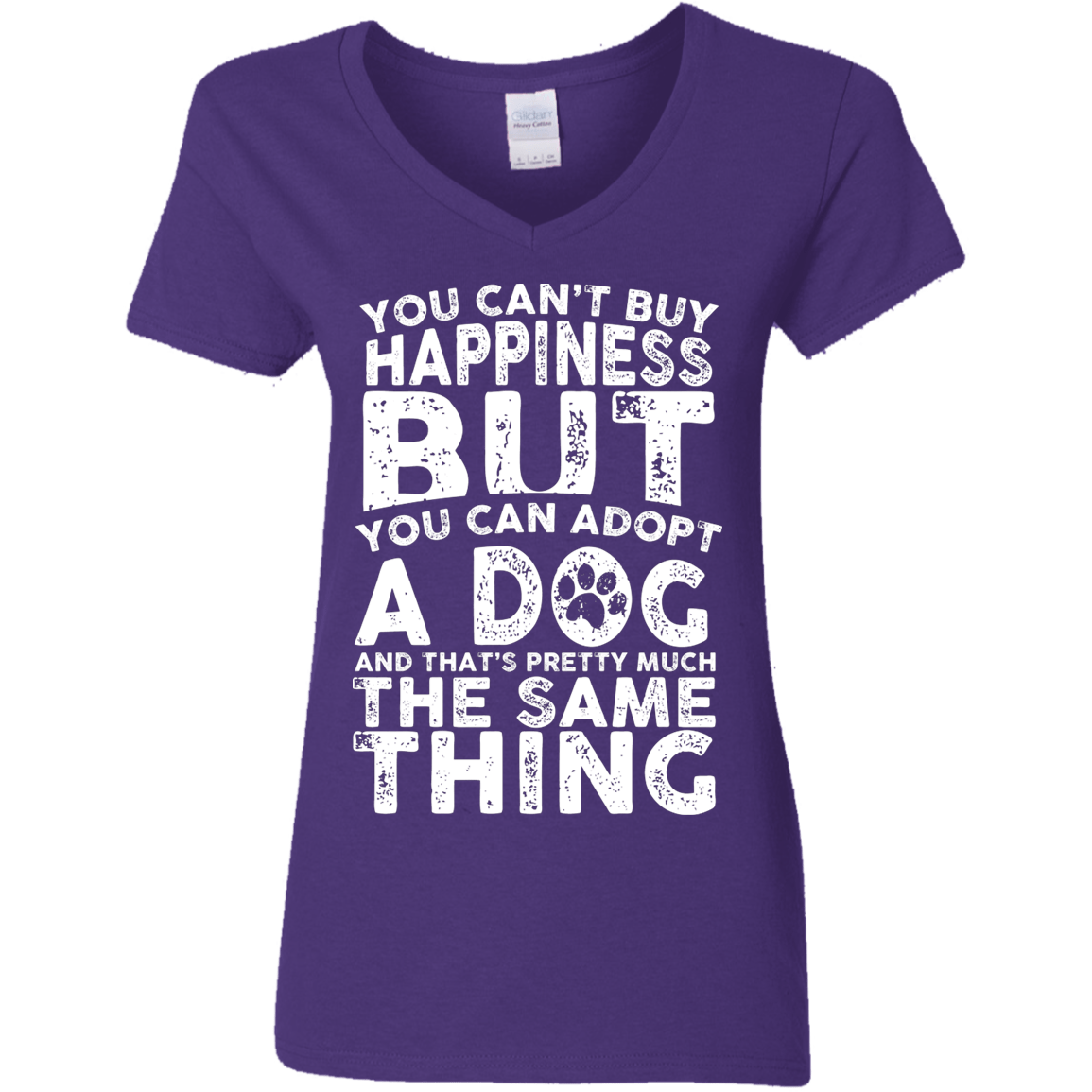You Can't Buy Happiness - Ladies V Neck.