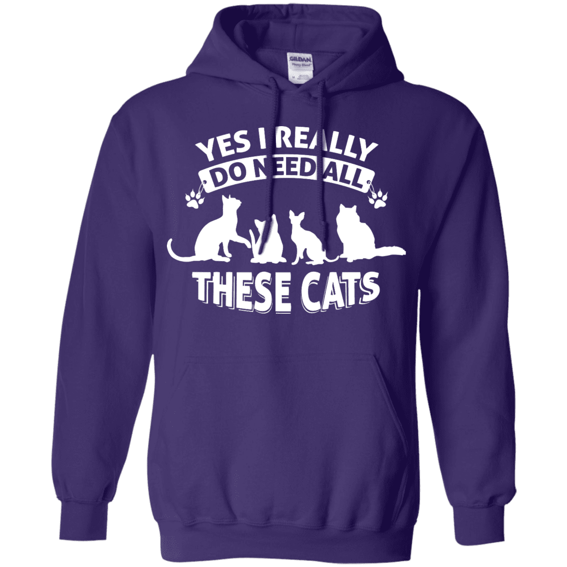 Yes I Need All These Cats - Hoodie.